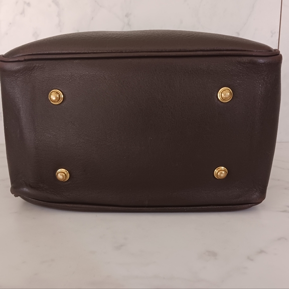 Vintage Dooney & Bourke Brown Leather Shoulder Bag - Picture 6 of 10